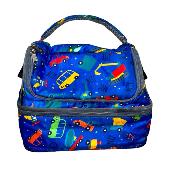 Flowfly Cars Trucks Construction Lunch Box - Picture 6 of 15